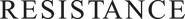Logo of Resistance image size 4173x437