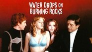 Backdrop of Water Drops on Burning Rocks image size 1920x1080