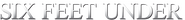 Logo of Six Feet Under image size 1275x141
