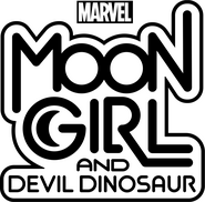 Logo of Marvel's Moon Girl and Devil Dinosaur image size 1316x1296