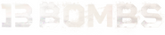 Logo of 13 Bombs image size 1270x277