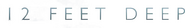 Logo of 12 Feet Deep image size 879x133