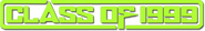 Logo of Class of 1999 image size 788x119