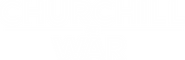 Logo of Churchill at War image size 627x204