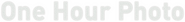 Logo of One Hour Photo image size 1856x218