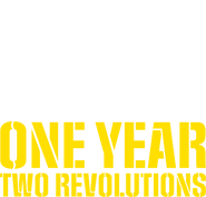 Logo of 1917: One Year, Two Revolutions image size 1886x1808