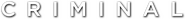 Logo of Criminal image size 1272x132