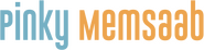 Logo of Pinky Memsaab image size 1277x317