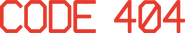 Logo of Code 404 image size 3878x683