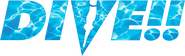 Logo of DIVE!! image size 1272x387