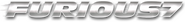 Logo of Furious 7 image size 791x94