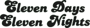 Logo of Eleven Days, Eleven Nights image size 1018x323