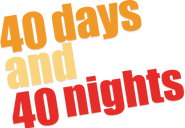 Logo of 40 Days and 40 Nights image size 1878x1300