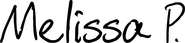 Logo of Melissa P. image size 1624x377
