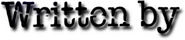 Logo of Written By image size 1258x271