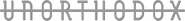 Logo of Unorthodox image size 784x90