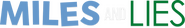 Logo of Miles and Lies image size 3450x523