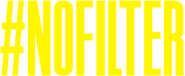 Logo of #NoFilter image size 498x205
