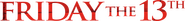 Logo of Friday the 13th image size 4273x476