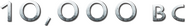 Logo of 10,000 BC image size 1276x182