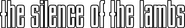Logo of The Silence of the Lambs image size 1600x246