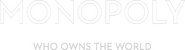 Logo of Monopoly: Who Owns the World? image size 1166x315
