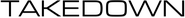 Logo of Takedown image size 1319x130