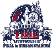 Logo of TVXQ! LIVE TOUR 2013 ~TIME~ FINAL in NISSAN STADIUM image size 586x532