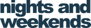 Logo of Nights and Weekends image size 3127x981