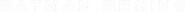 Logo of Batman Begins image size 2448x155