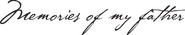 Logo of Memories of My Father image size 1710x319