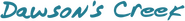 Logo of Dawson's Creek image size 1256x142