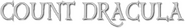Logo of Count Dracula image size 787x119