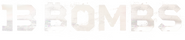 Logo of 13 Bombs image size 1270x277