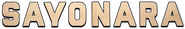 Logo of Sayonara image size 780x121