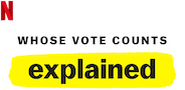 Logo of Whose Vote Counts, Explained image size 184x90