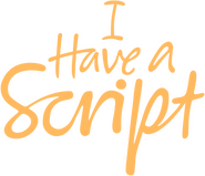 Logo of I Have a Script image size 617x531