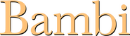 Logo of Bambi image size 1440x396