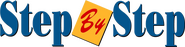 Logo of Step by Step image size 1695x432