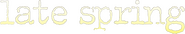 Logo of Late Spring image size 775x141