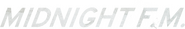 Logo of Midnight FM image size 1265x198