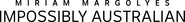 Logo of Miriam Margolyes Impossibly Australian image size 4217x492