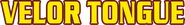 Logo of Velor tongue image size 1079x148