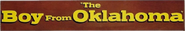 Logo of The Boy from Oklahoma image size 792x131