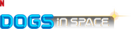 Logo of Dogs in Space image size 1269x283