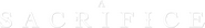 Logo of A Sacrifice image size 782x112