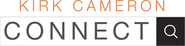 Logo of Kirk Cameron: Connect image size 1547x385