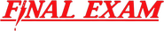Logo of Final Exam image size 783x148
