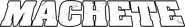 Logo of Machete image size 1600x236