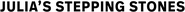 Logo of Julia's Stepping Stones image size 1278x83